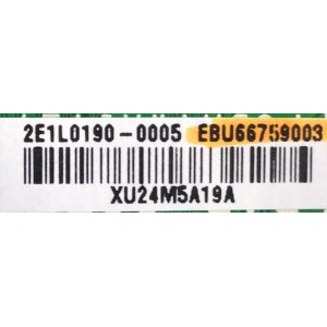 MAIN PARA SMART TV LG 4K RESOLUCION (3840 x 2160) / NUMERO DE PARTE EBU66759003 / EAX69581205 /2E1L0190-0005 / XU24M5A19A / PANEL NC430TQG-ABKH7 / DISPLAY HV430QUB-F7D / MODELO 43UQ7590PUB.BUSFLJM